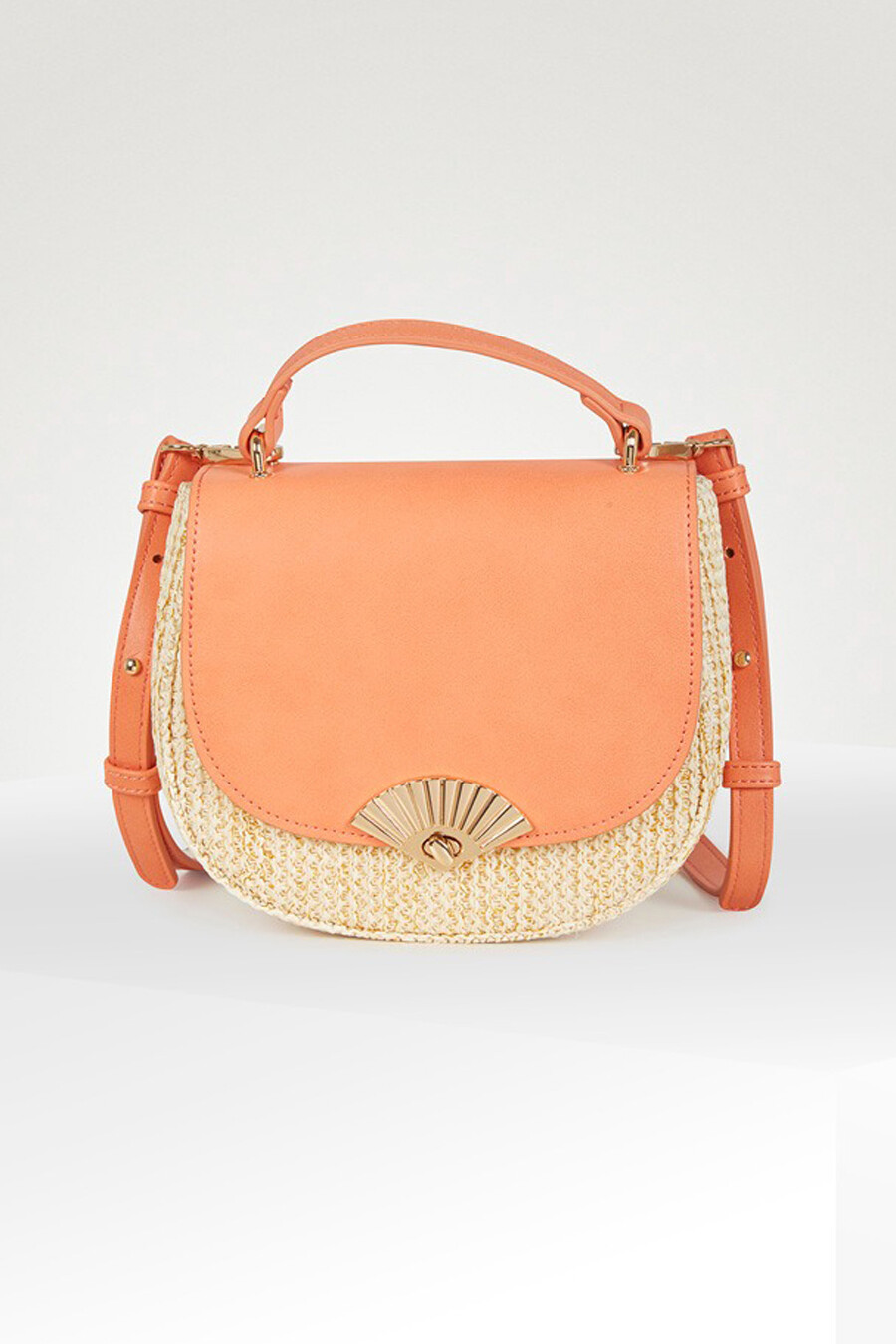 Sac main Orange Naf Naf SENXM38A 0265 CORAIL POINTCARRE